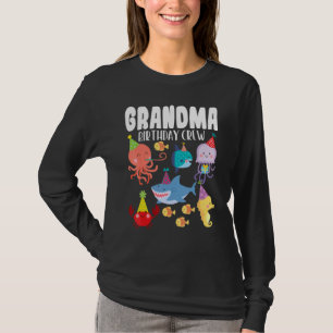 T-shirt Mignonne Sea Animals Ocean Créatures Party Grand-m