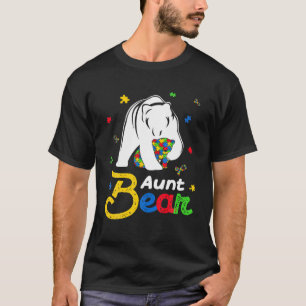 T-shirt Mignonne Sensibilisation sur l'autisme Tante Ours