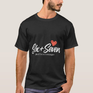 T-shirt Mignonne Six Sept 13e Anniversaire Adolescente Fil