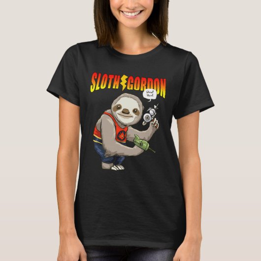 T-shirt Mignonne Sloth Science Fiction drôle (Devant)