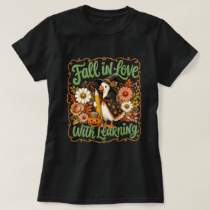 T-shirt Mignonne Sorcière Canard Tombe Amoureuse de l'Appr