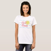 T-shirt Mignonne Sun Summer Beach Waves (Devant entier)