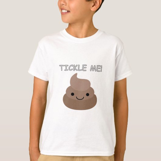T-shirt Mignonne Tickme Poop Emoji (Devant)