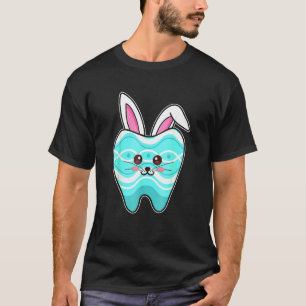 T-shirt Mignonne Tooth Bunny Visage Dentiste Assistant den