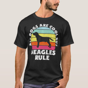 T-shirt Mignonne Tous Les Chiens Sont Beagles Cool Règle B