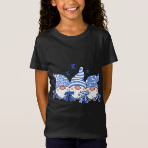 T-Shirt Mignonne Trois Gnomes Pi Jour 3.14 Nombre Math Lov