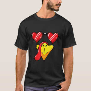T-shirt Mignonne Turquie face pèlerin Thanksgiving Costume