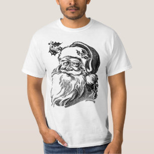 T-shirt Mignonne Vintage barbe blanche du Père Noël