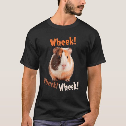 T-shirt Mignonne Wheek Wheek Wheek Guinea Pig Propriétaire (Devant)
