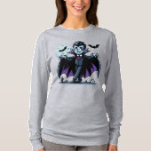 T-shirt Mignonne, whimsical Halloween vampire (Devant)