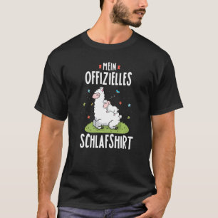 T-shirt Mignonnes enfants dort animal avec alpaga et mouto