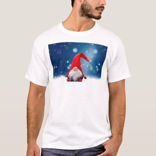 T-shirt Mignonnes Etoiles de neige Père Noël Noël (Devant)