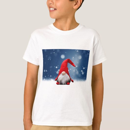 T-shirt Mignonnes Etoiles de neige Père Noël Noël (Devant)