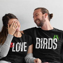 Mignonnes Inséparables Couple Correspondant, Nouve