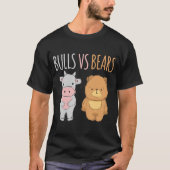T-shirt Mignons Bulles contre ours Forex Crypto Stock Trad (Devant)
