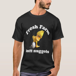 T-shirt Mignons Drôles Fermes Fesses Nuggets Poulet Canard