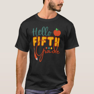 T-shirt Mignons élèves de 5e École Bonjour Cinquième année
