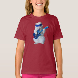 T-shirt Mignons Enfants Persans Blancs Star du Rock