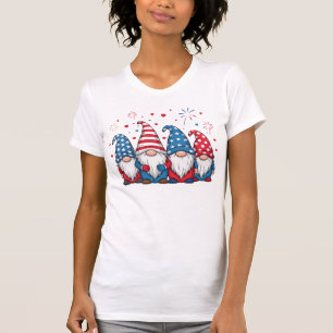 T-shirt Mignons nains de dessin animé USA américains-68123