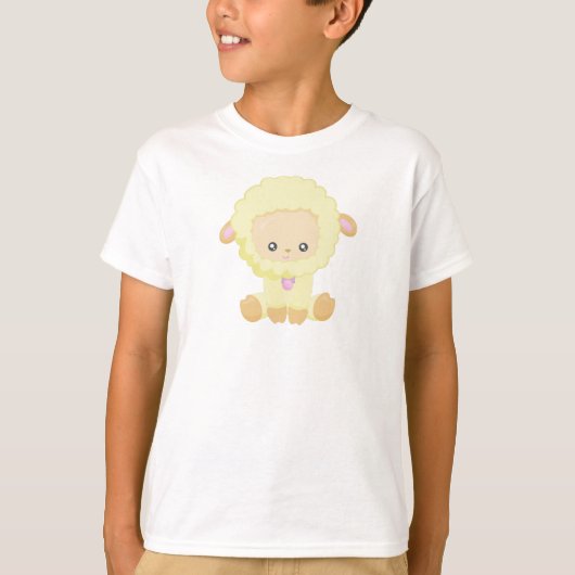 T-shirt Mignons, Petits moutons, Moutons Bébés, Moutons Ja (Devant)