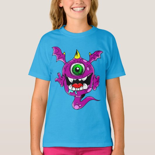 T-shirt Mignons pourpres gens mangent Monster (Devant)