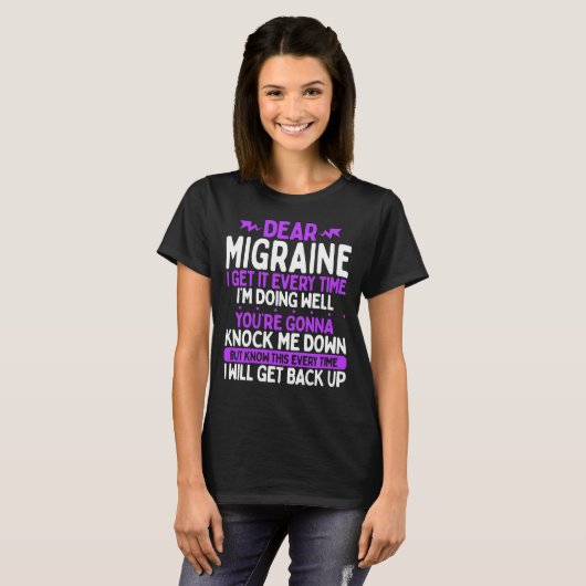 T-shirt Migraine (Devant entier)
