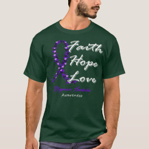 T-shirt Migraine Mal de tête Sensibilisation Foi Espoir Am