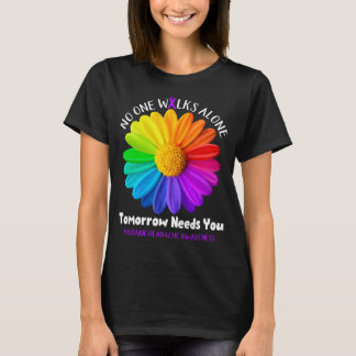 T-shirt Migraine Sensibilisation aux maux de tête Ribbon C
