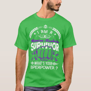 T-shirt Migraine Sensibilisation aux maux de tête Survivor