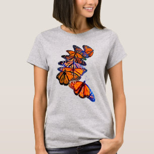 T-shirt Migration des papillons de Monarch Watercolor