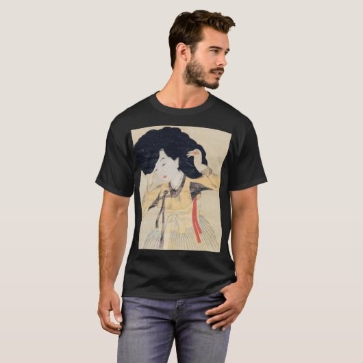 T-shirt Miindo (Portrait d'une beauté) 미 인 도'oeuvre d'art (Devant entier)