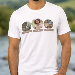 T-shirt 'Mijn papa foto Boekenvader Coffee Dad'