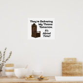 T-SHIRT Mijn troon Poster (Keuken)