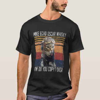 T-shirt Mike Echo Oscar Whisky How Do You Copy Pilot Kitty
