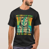 T-shirt Mike Echo Oscar Whisky Pilote de chat volant MEOW  (Devant)