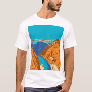 T-shirt Mike O'Callaghan Pat Tillman Memorial Bridge WPA