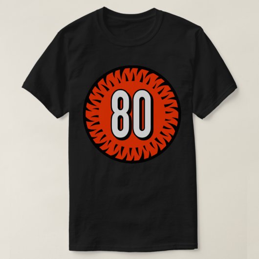 T-shirt Mike Thomas Numéro 80 Jersey Cincinnati Bengals In (Design devant)