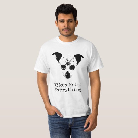 T-shirt Mikey déteste tout (Devant entier)