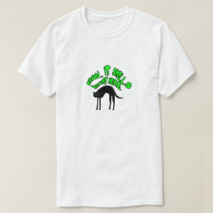 T-shirt Mikitiez chat noir greeneyes sorchsock