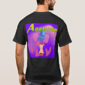 T-shirt Mikitiez crâne rouge toxique pomme vegan été (Dos)