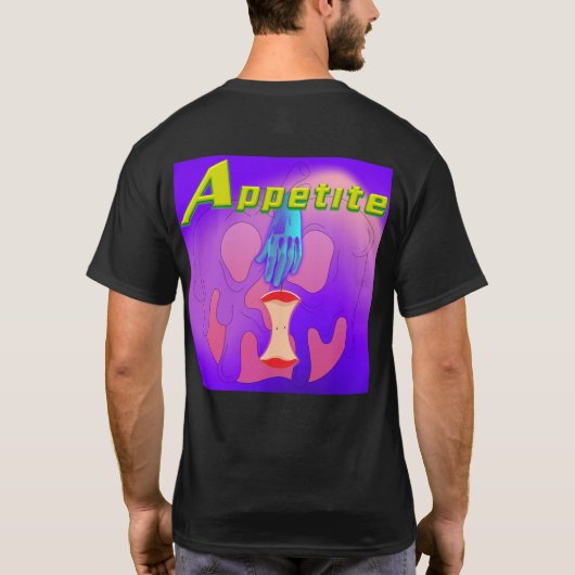 T-shirt Mikitiez crâne rouge toxique pomme vegan été (Dos)