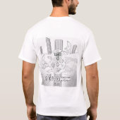 T-shirt Mikitiez Dreamer crâne tatto arc-en-ciel rocher ro (Dos)