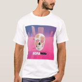 T-shirt Mikitiez Dreamer crâne tatto arc-en-ciel rocher ro (Devant)