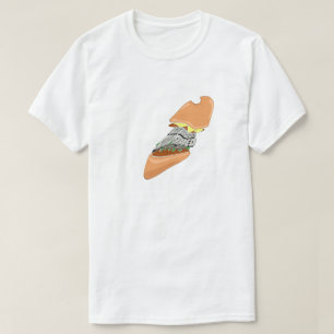 T-shirt Mikitiez espace poupée crâne burger frites frite