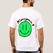 T-shirt Mikitiez face souriante école été printemps vert (Dos)