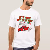 T-shirt Mikitiez ho ho santaclaus trainer à la maison (Devant)