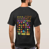 T-shirt Mikitiez vidéo pixel halloween chauve-souris éffra (Dos)