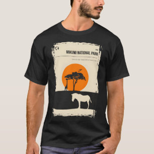 T-shirt Mikumi Tanzanie Parc national vintage minimi