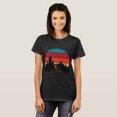 T-shirt Milan Duomo Rétro Synthwave Voyage (Devant entier)