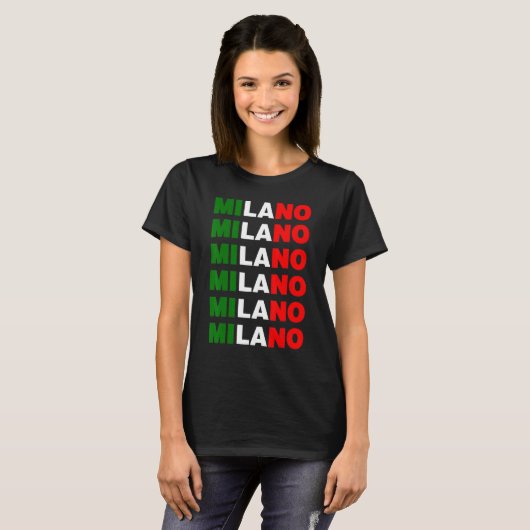 T-shirt Milan Italie (Devant entier)